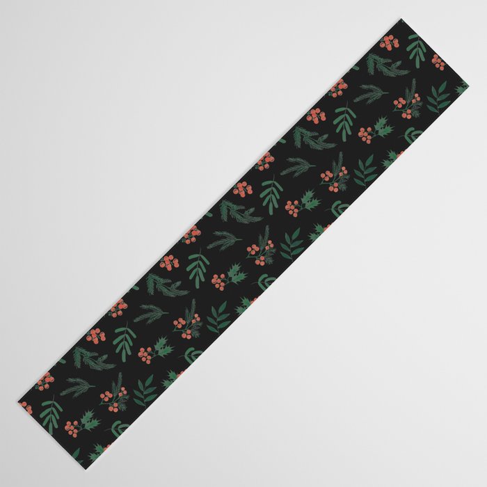 Yuletide Botanical Print Table Runner Gallery Image 3