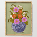 1970s Disco Ball Flower Pot  Serving Tray Gallery Image 1