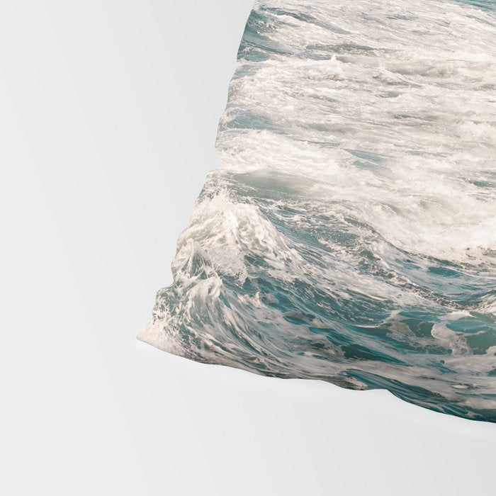 Green Tropical Beach Waves Ocean Adventure Pillow Sham Gallery Image 4