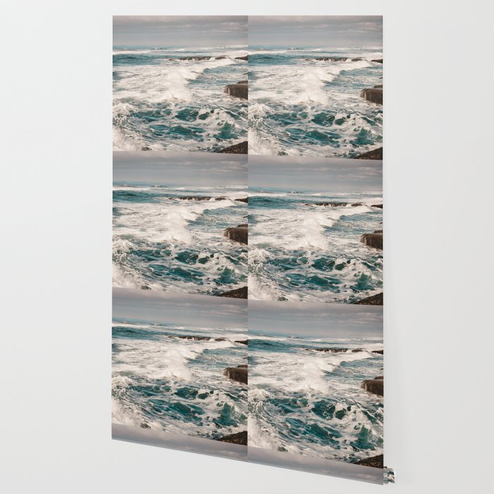 Green Tropical Beach Waves Ocean Adventure Wallpaper Gallery Image 2