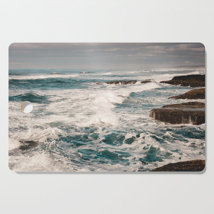 Green Tropical Beach Waves Ocean Adventure Cutting Board Gallery Image 1