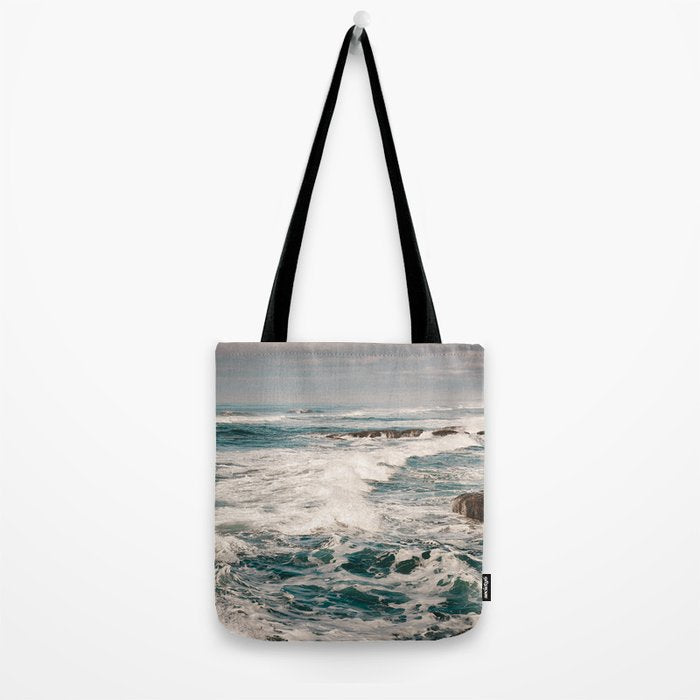 Green Tropical Beach Waves Ocean Adventure Tote Bag Gallery Image 2