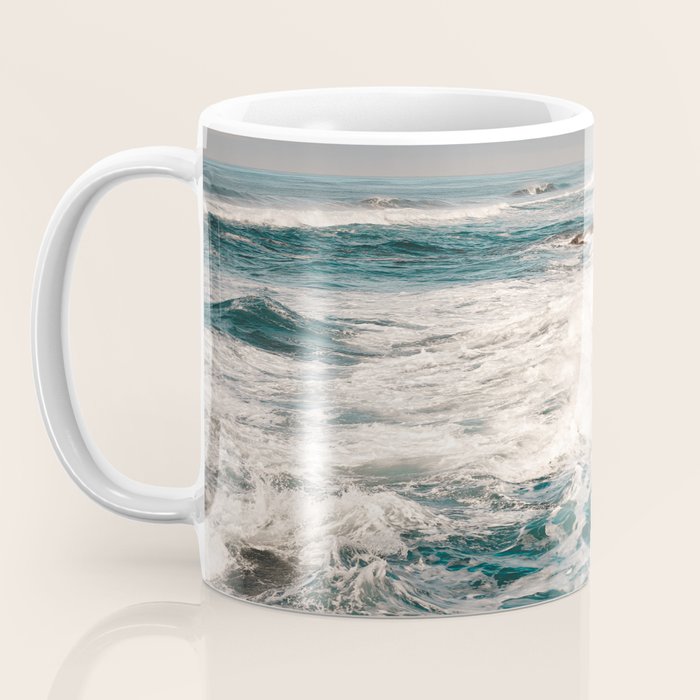Green Tropical Beach Waves Ocean Adventure Coffee Mug Gallery Image 3