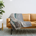 Green Tropical Beach Waves Ocean Adventure Throw Blanket Gallery Image 1