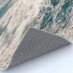 Green Tropical Beach Waves Ocean Adventure Rug Gallery Image 4