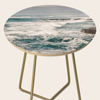 Green Tropical Beach Waves Ocean Adventure Side Table Gallery Image 2