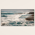 Green Tropical Beach Waves Ocean Adventure Desk Mat Gallery Image 3