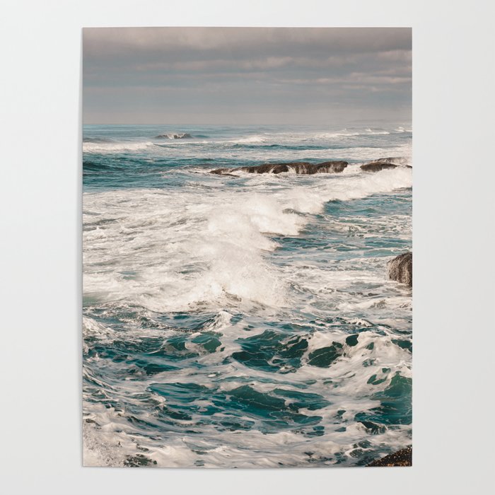 Green Tropical Beach Waves Ocean Adventure Poster Gallery Image 1