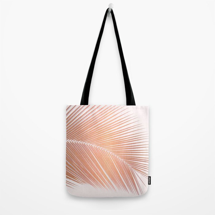 Palm leaf - copper pink Tote Bag Gallery Image 2