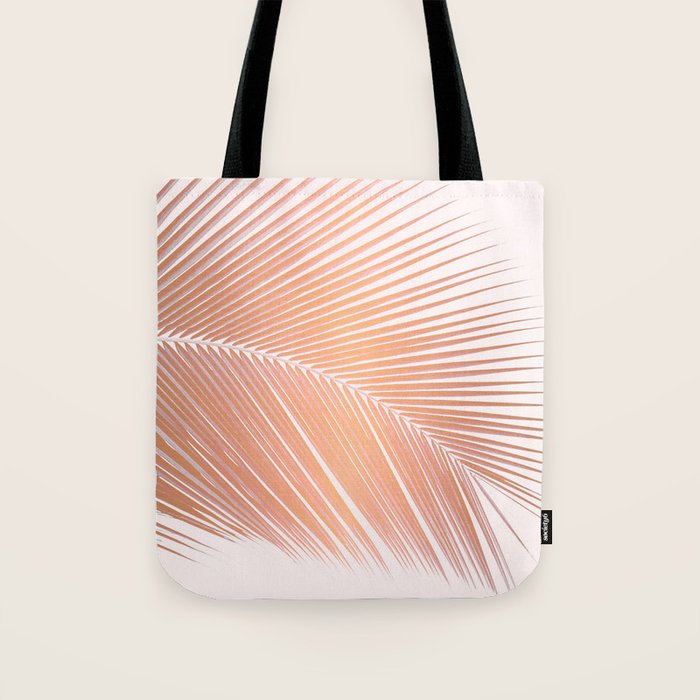 Palm leaf - copper pink Tote Bag Gallery Image 1
