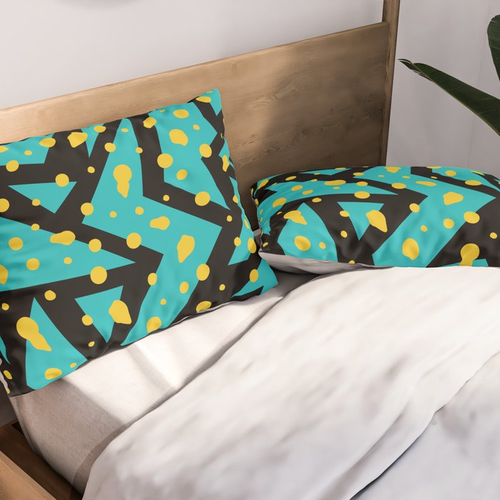 Memphis Pattern 22 - 80s / 90s Retro Pillow Sham Gallery Image 2