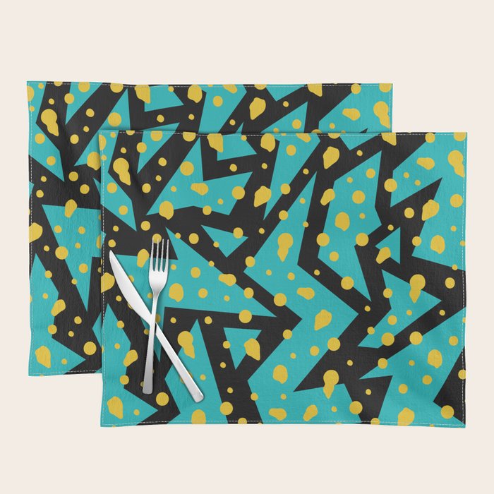 Memphis Pattern 22 - 80s / 90s Retro Placemat Gallery Image 1