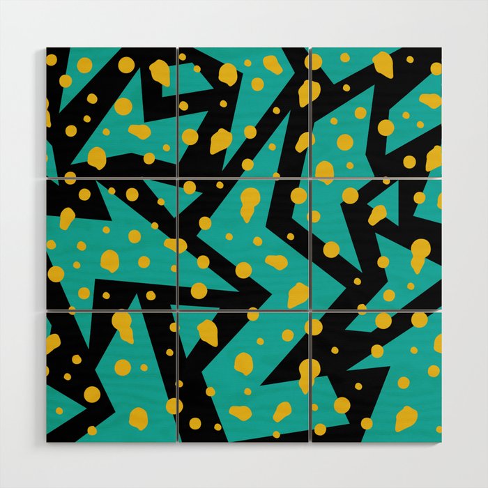 Memphis Pattern 22 - 80s / 90s Retro Wood Wall Art Gallery Image 1