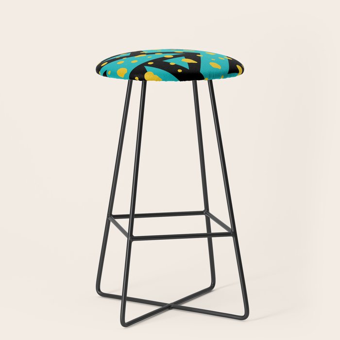 Memphis Pattern 22 - 80s / 90s Retro Stool Gallery Image 1