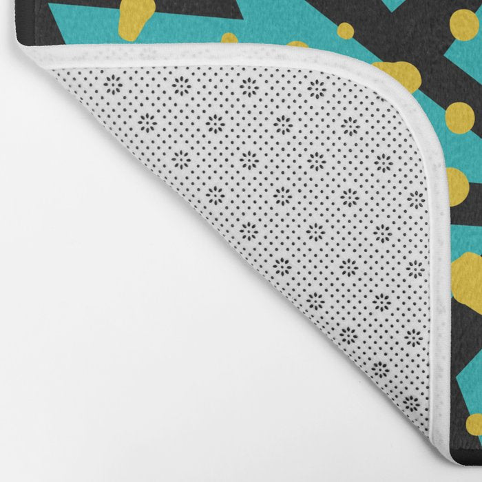 Memphis Pattern 22 - 80s / 90s Retro Bath Mat Gallery Image 2