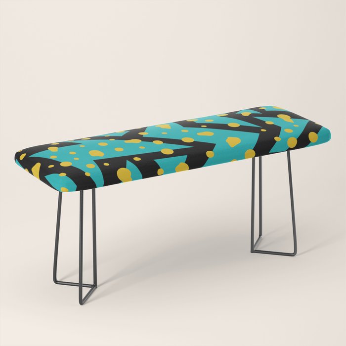 Memphis Pattern 22 - 80s / 90s Retro Bench Gallery Image 1