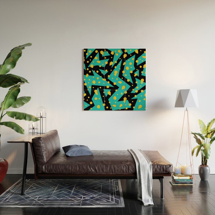 Memphis Pattern 22 - 80s / 90s Retro Wood Wall Art Gallery Image 2