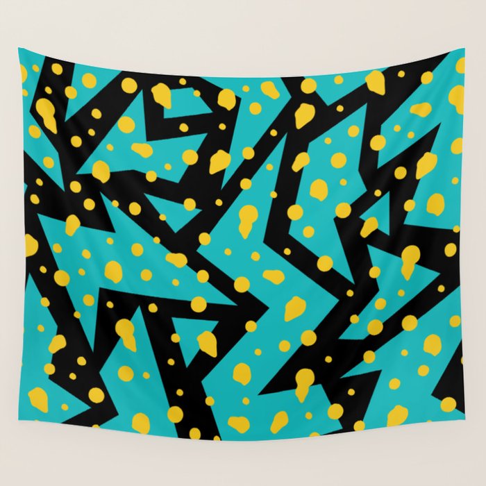 Memphis Pattern 22 - 80s / 90s Retro Wall Tapestry Gallery Image 1
