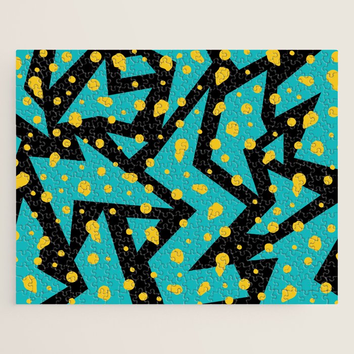 Memphis Pattern 22 - 80s / 90s Retro Jigsaw Puzzle Gallery Image 1