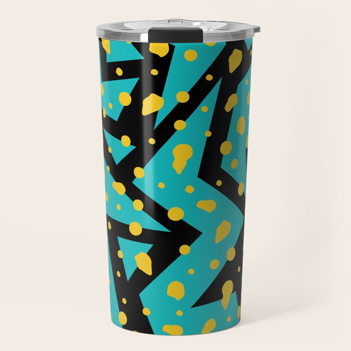 Memphis Pattern 22 - 80s / 90s Retro Travel Mug Gallery Image 1
