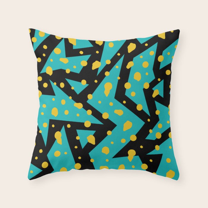 Memphis Pattern 22 - 80s / 90s Retro Throw Pillow Gallery Image 6