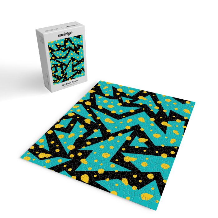 Memphis Pattern 22 - 80s / 90s Retro Jigsaw Puzzle Gallery Image 2