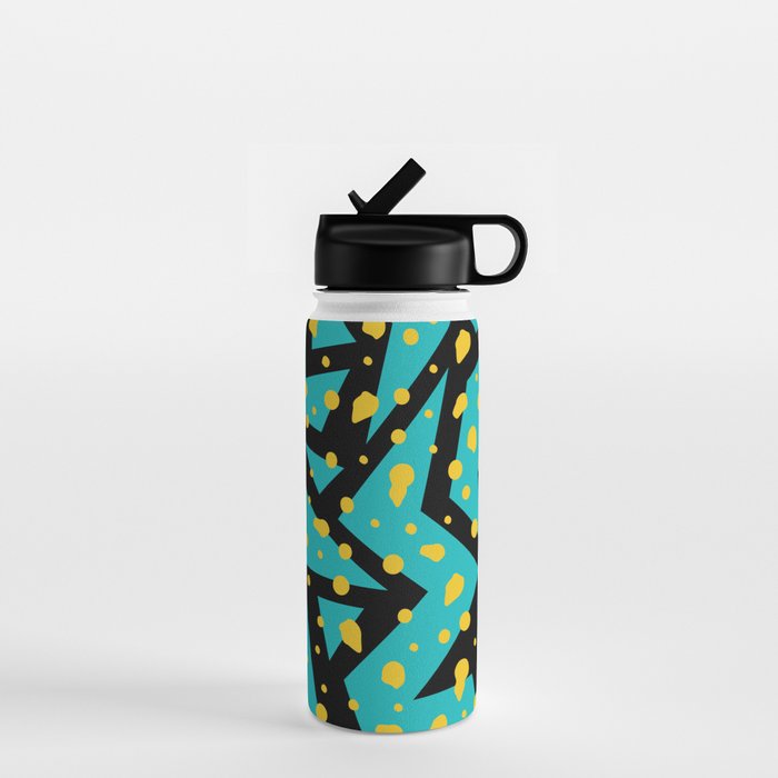 Memphis Pattern 22 - 80s / 90s Retro Water Bottle Gallery Image 1