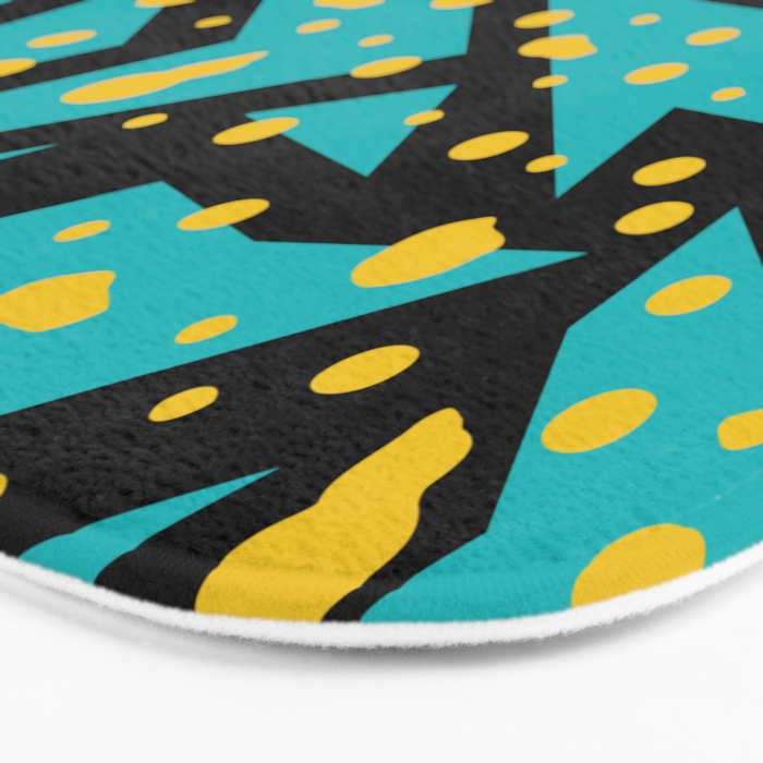 Memphis Pattern 22 - 80s / 90s Retro Bath Mat Gallery Image 3