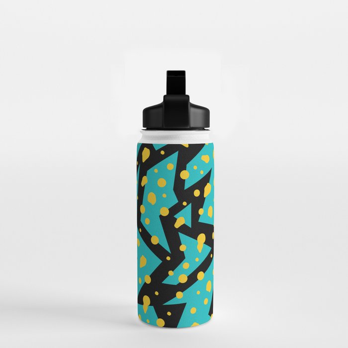 Memphis Pattern 22 - 80s / 90s Retro Water Bottle Gallery Image 2
