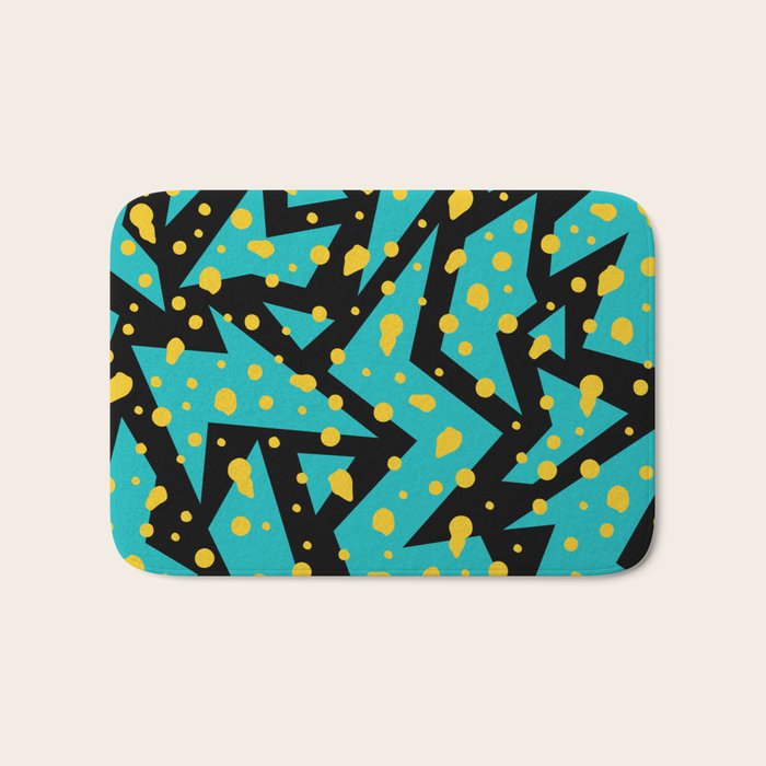 Memphis Pattern 22 - 80s / 90s Retro Bath Mat Gallery Image 1