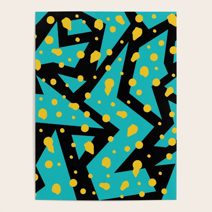 Memphis Pattern 22 - 80s / 90s Retro Poster Gallery Image 1