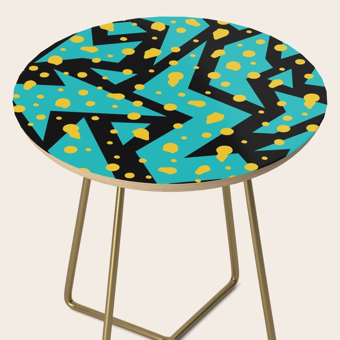 Memphis Pattern 22 - 80s / 90s Retro Side Table Gallery Image 2
