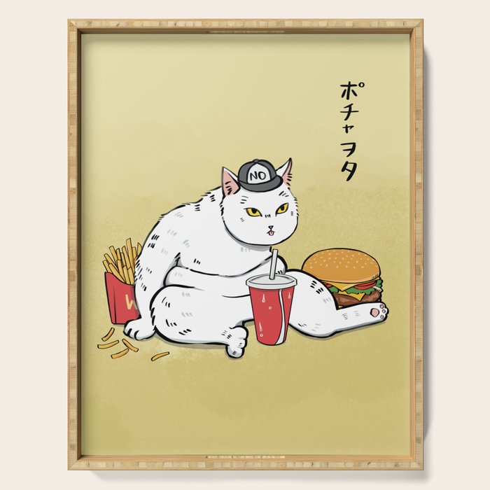 Fast Food Cat Serving Tray Gallery Image 1