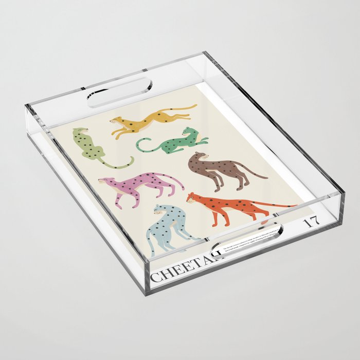 Cheetah Poster Acrylic Tray Gallery Image 1