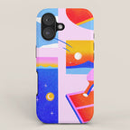 Celestial Ping Pong iPhone Case Gallery Image 1