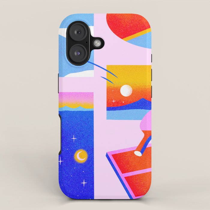 Celestial Ping Pong iPhone Case Gallery Image 1