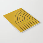 Minimal Arch VII Ochre Modern Geometric Lines Notebook Gallery Image 3