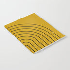 Minimal Arch VII Ochre Modern Geometric Lines Notebook Gallery Image 2