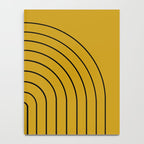 Minimal Arch VII Ochre Modern Geometric Lines Notebook Gallery Image 4