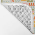 Colorful tropical summer mosaic tile art Bath Mat Gallery Image 2
