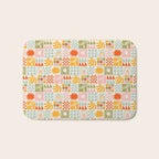 Colorful tropical summer mosaic tile art Bath Mat Gallery Image 1