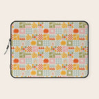 Colorful tropical summer mosaic tile art Laptop Sleeve Gallery Image 1