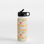 Colorful tropical summer mosaic tile art Water Bottle Gallery Image 1
