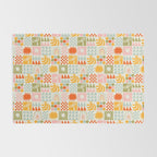 Colorful tropical summer mosaic tile art Rug Gallery Image 2