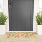 Colorful tropical summer mosaic tile art Welcome Mat Gallery Image 3