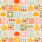 Colorful tropical summer mosaic tile art Coffee Mug Gallery Image 2