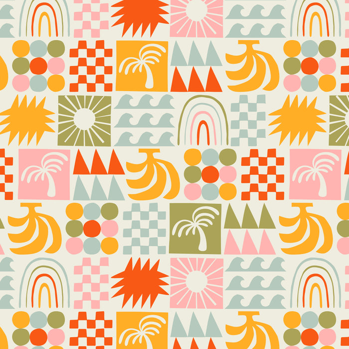 Colorful tropical summer mosaic tile art Coffee Mug Gallery Image 2