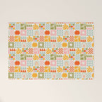 Colorful tropical summer mosaic tile art Welcome Mat Gallery Image 1