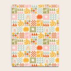 Colorful tropical summer mosaic tile art Notebook Gallery Image 4