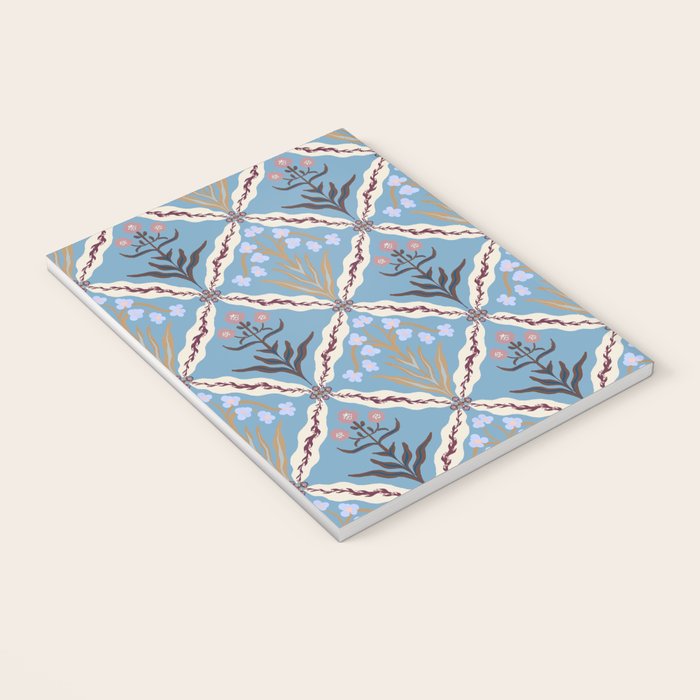 Botanical Trellis Floral Pattern Notebook Gallery Image 3